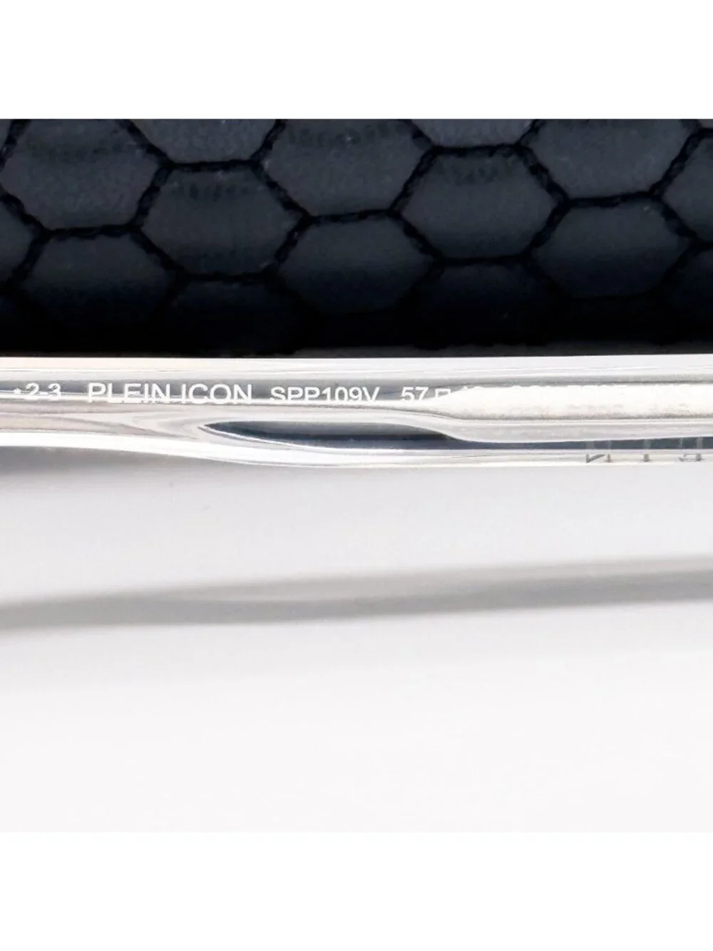 NEW PHILIPP PLEIN SUNGLASSES SPP109V 79F CRYSTAL/SILVER MEN EYEWEAR